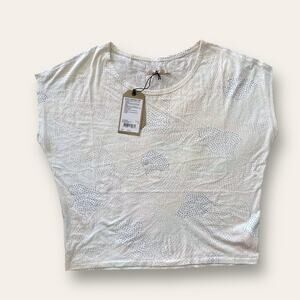 PrAna shirt w/ multicolor polkadots NWT size small